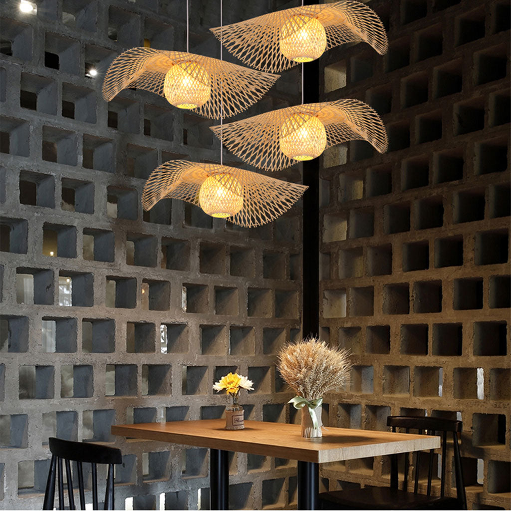 bamboo hanghing lamp, rattan chandelier