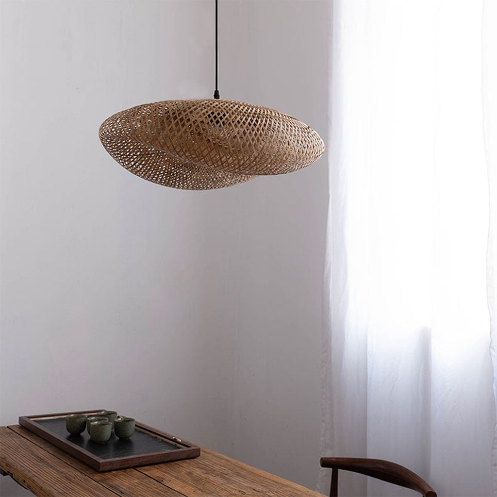 rustic bamboo pendant light