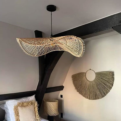 boho rattan pendant light