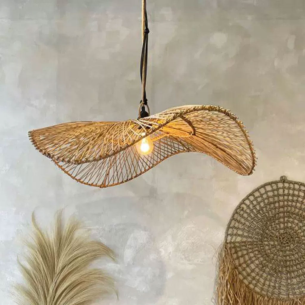 boho rattan pendant light