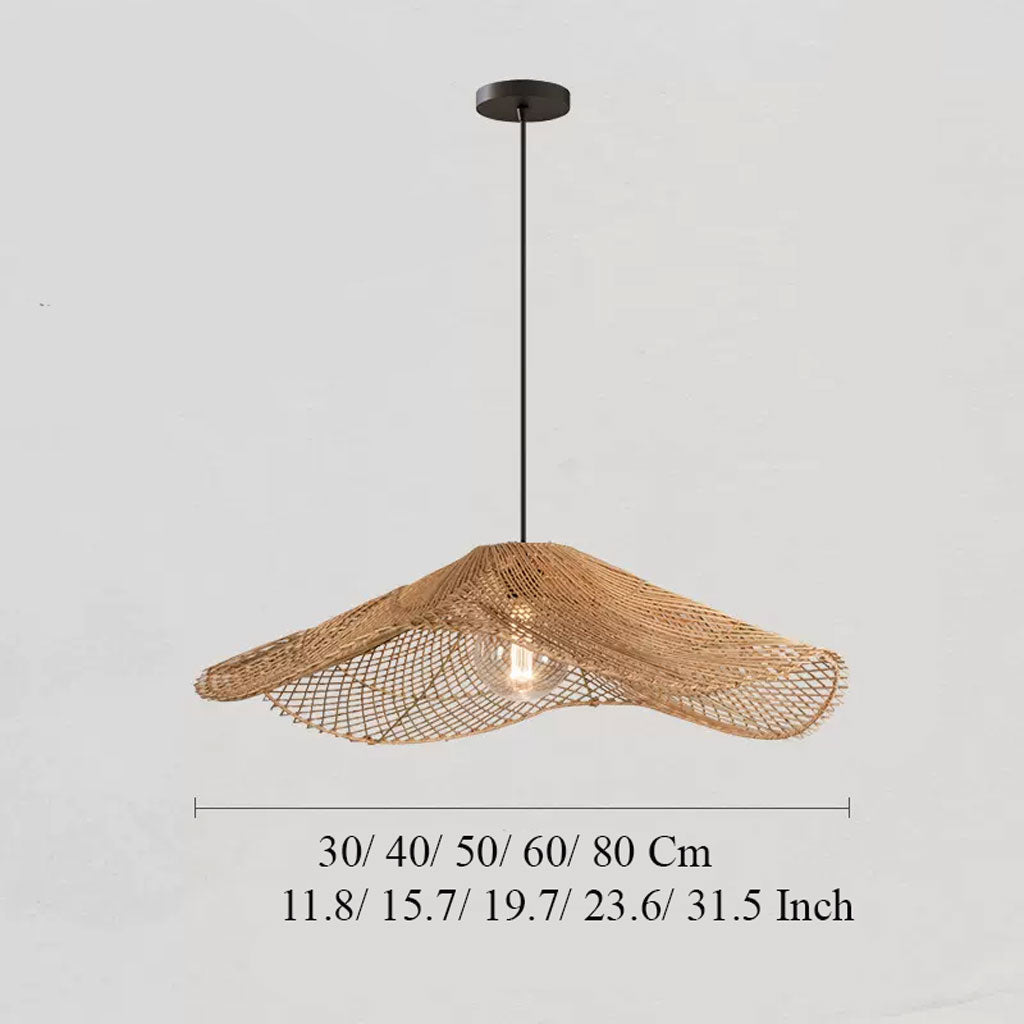 boho rattan pendant light