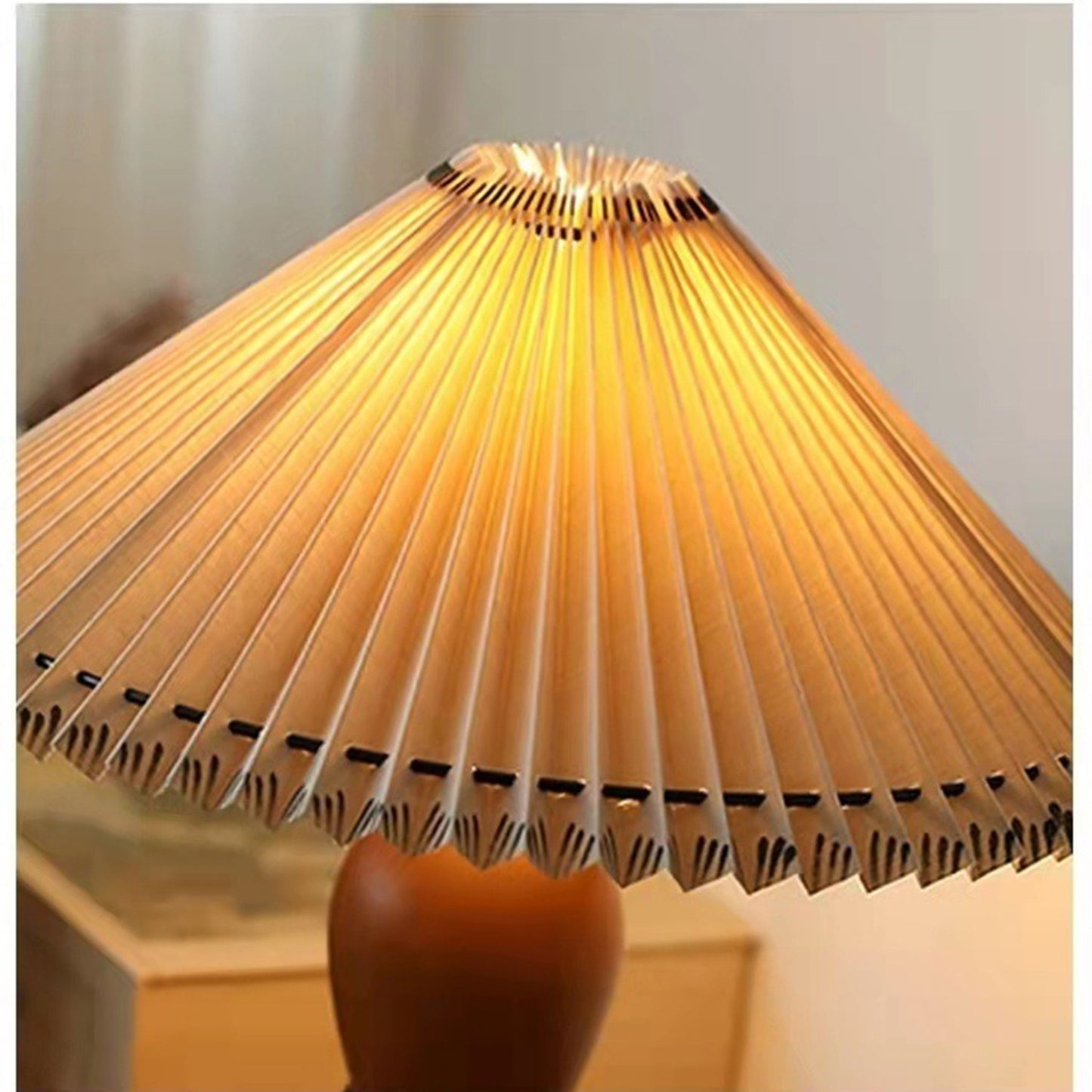 pleated lampshade