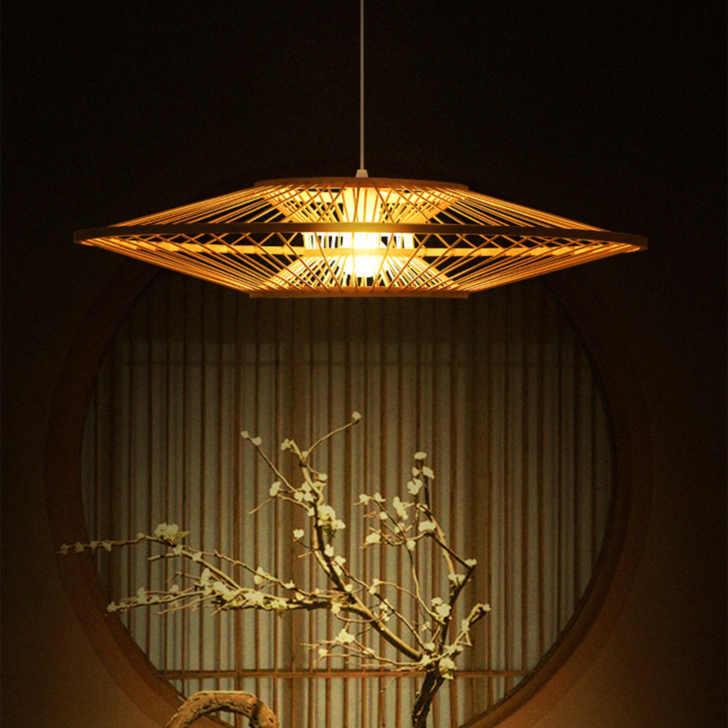 decor bamboo light fixture