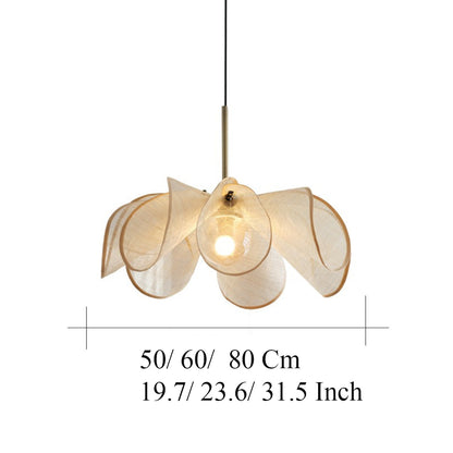 Flower Fabric Pendant Light