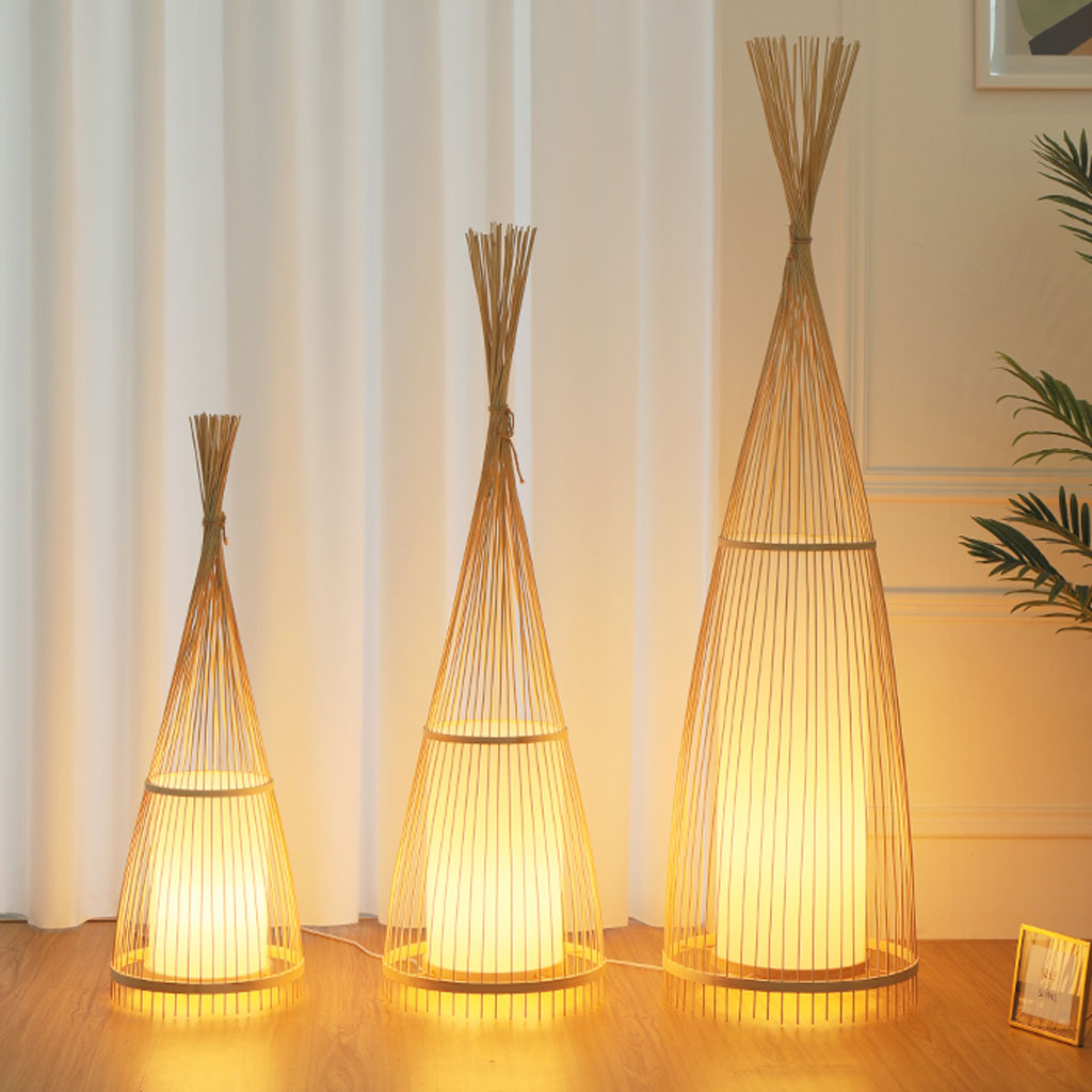 japanese bamboo floor lamp