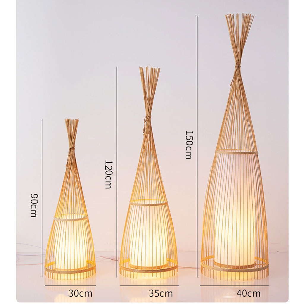 japanese bamboo floor lantern