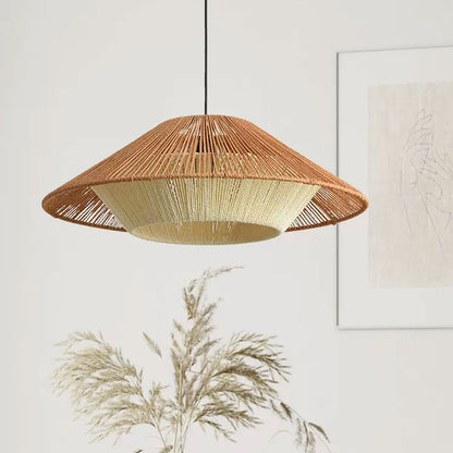 wabi sabi rattan pendant light