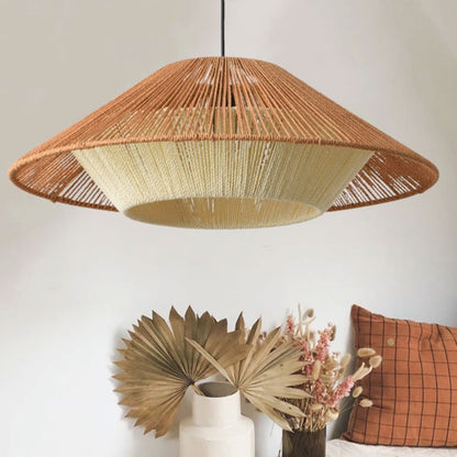 japandi rattan pendant light