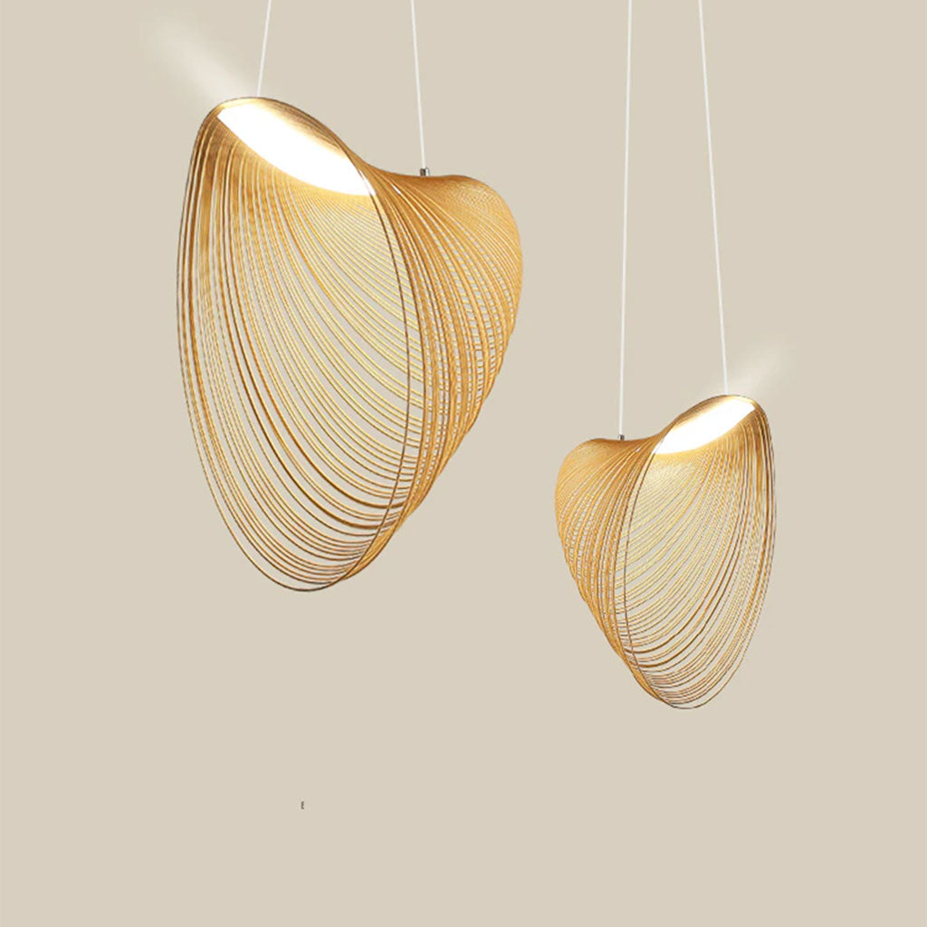 Creative Wooden Light Fixture, Minimalist Pendant Lights, Wabi sabi Pendant Lights, Modern Chandelier Lighting