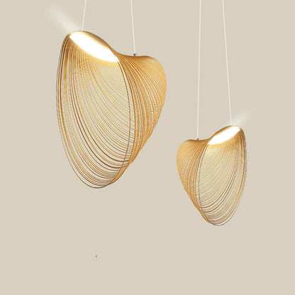 Creative Wooden Light Fixture, Minimalist Pendant Lights, Wabi sabi Pendant Lights, Modern Chandelier Lighting