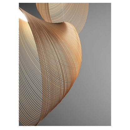 Creative Wooden Light Fixture, Minimalist Pendant Lights, Wabi sabi Pendant Lights, Modern Chandelier Lighting