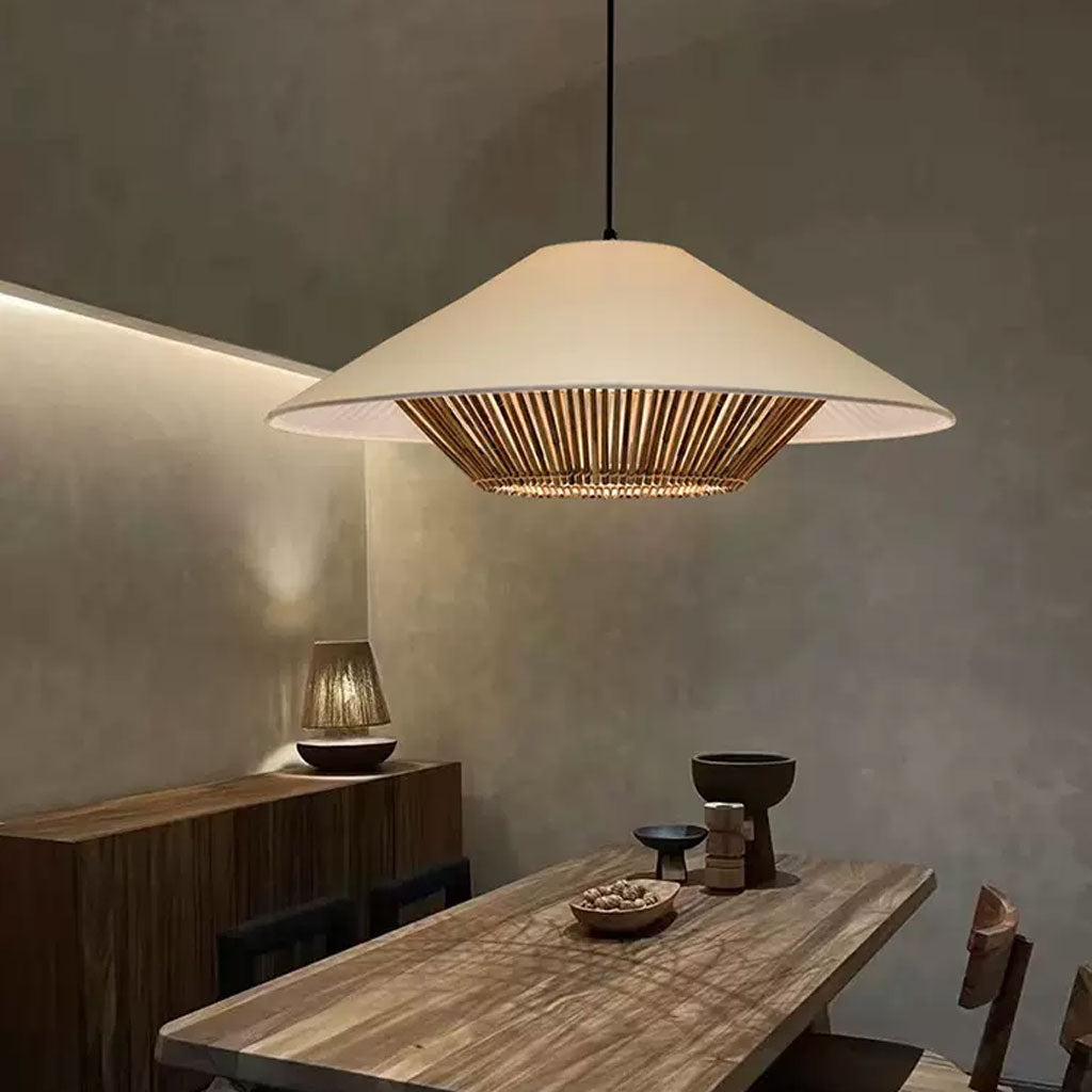 Nordic Pendant Light, Japandi Light Fixture