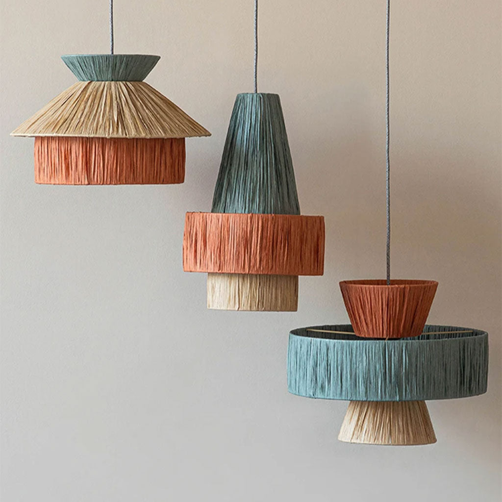 Boho Paper Pendant Light, Paper Lantern – indochinadecor