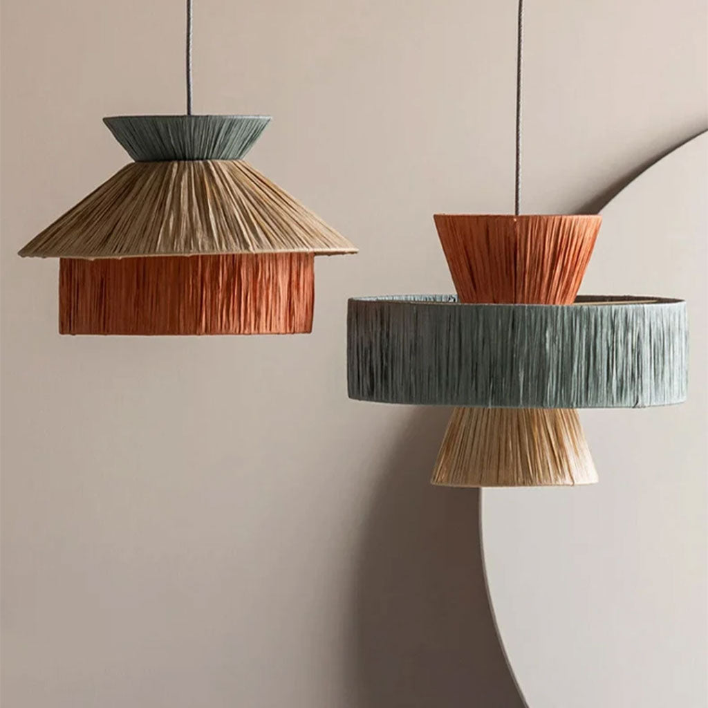 Wabi sabi paper pendant light