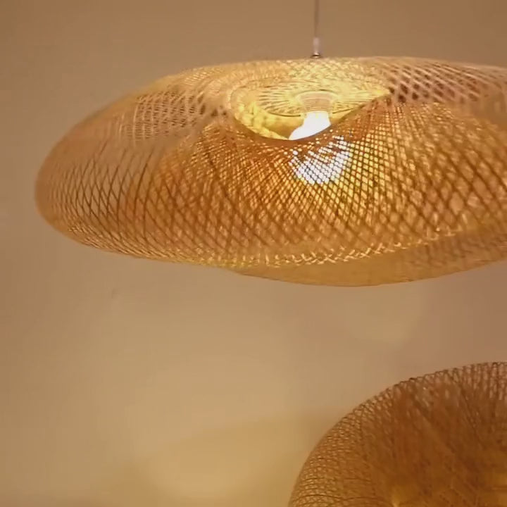 bamboo pendant light, bamboo lamp shades