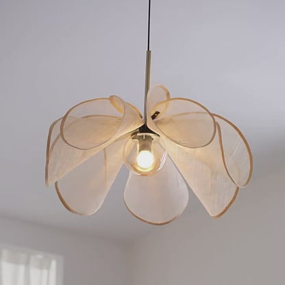 Flower Fabric Pendant Light