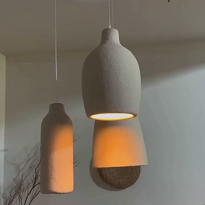 wabi sabi ceramic pendant light