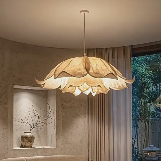 Scalloped Flower Pendant Light