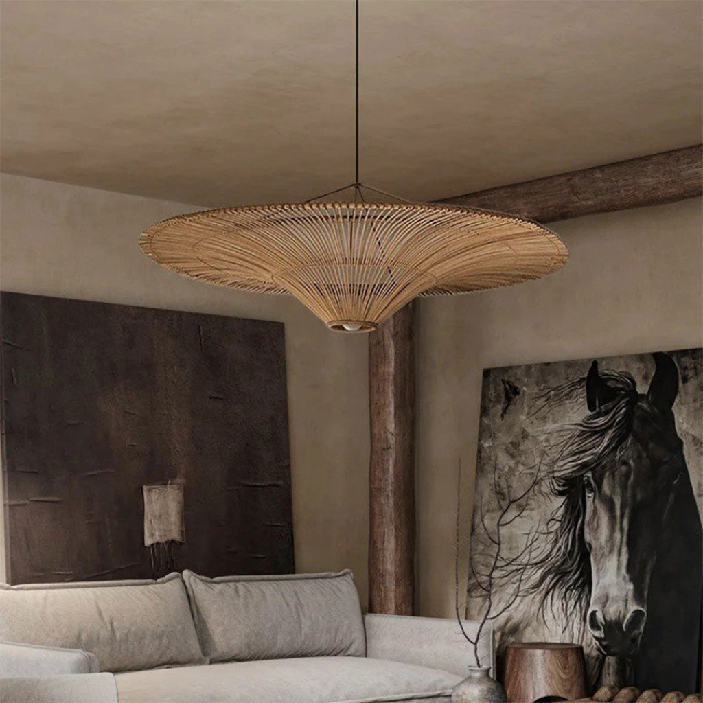 rattan pendant light