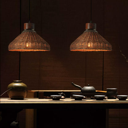 rattan pendant light