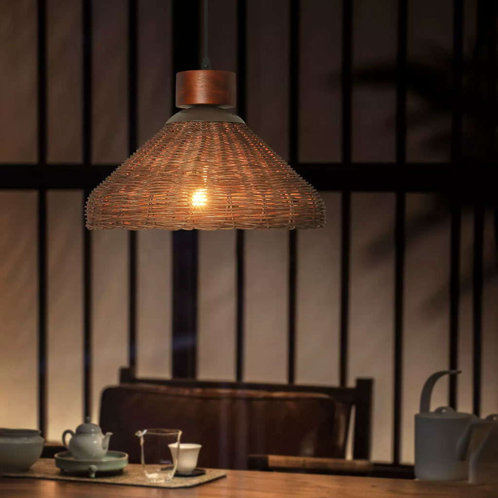 bamboo pendant light