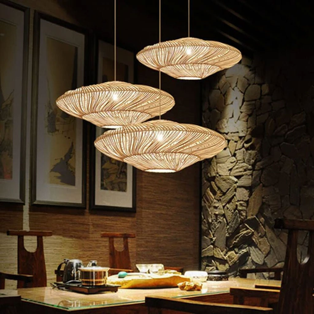 rattan hanging lamp