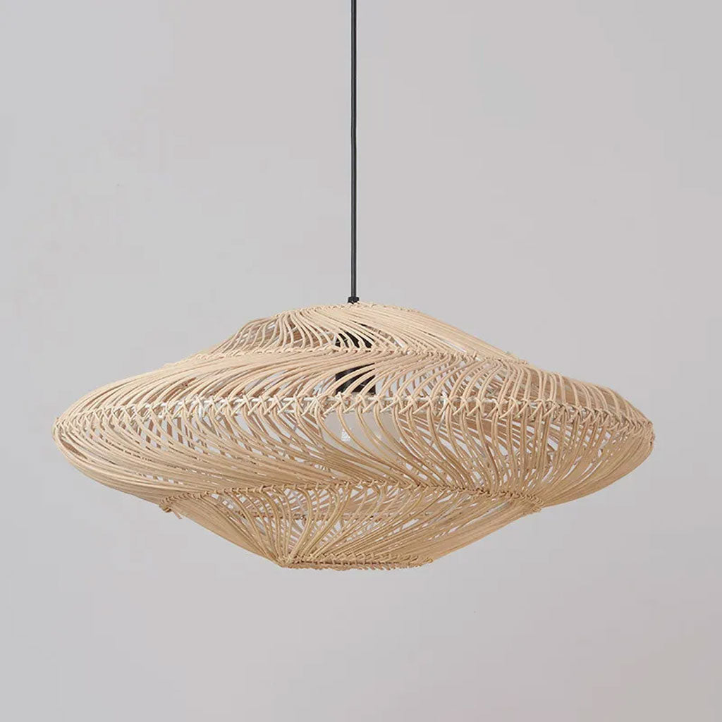 rattan chandelier