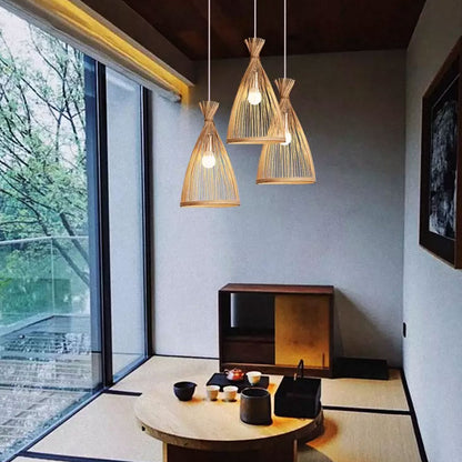 bamboo pendant light