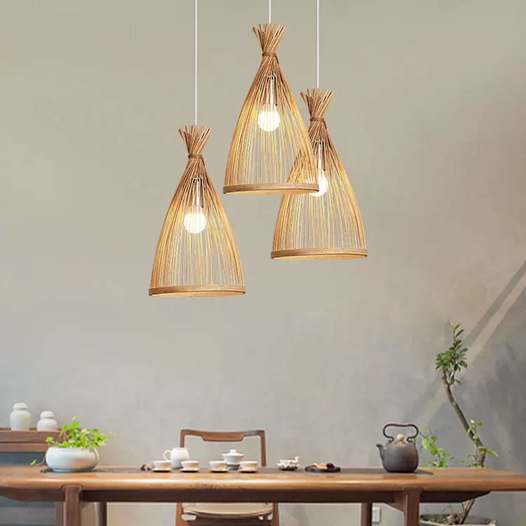 bamboo light fixture