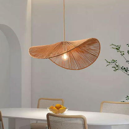 rattan pendant light, wabi sabi light fixture