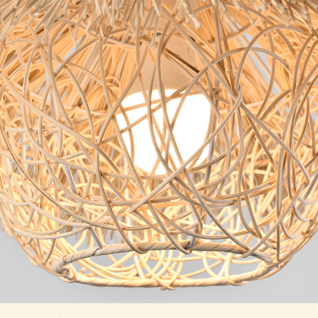 rattan lampshades bamboo pendant light