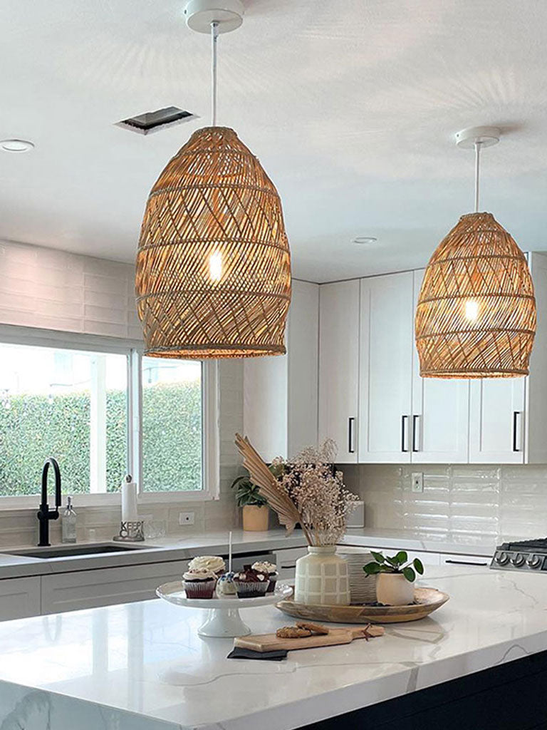 rattan pendant light