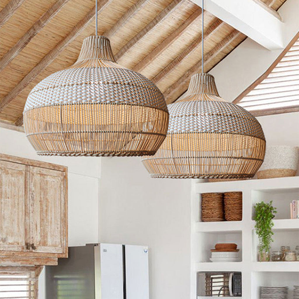 Woven Rattan Lampshade