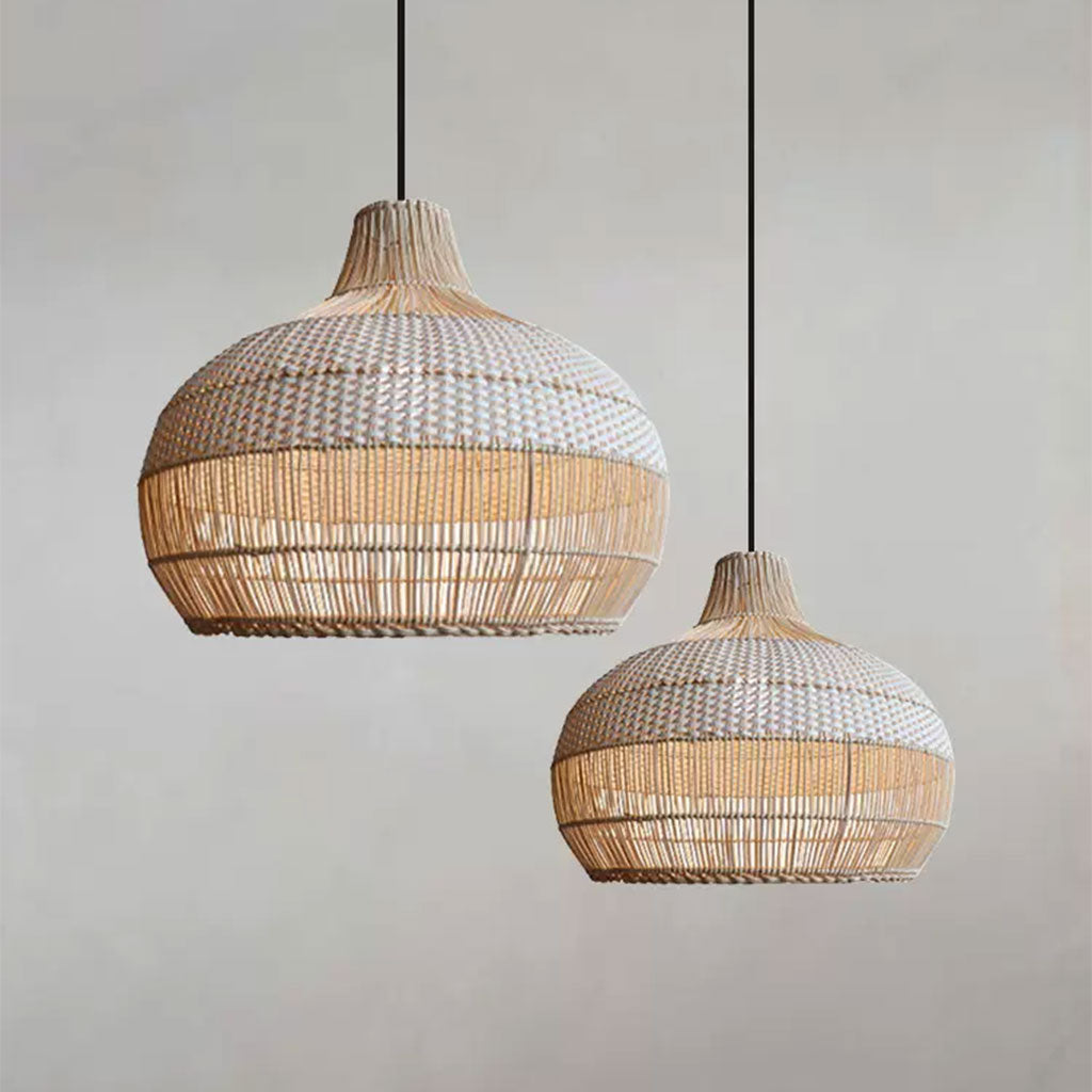 rattan hanging lamp