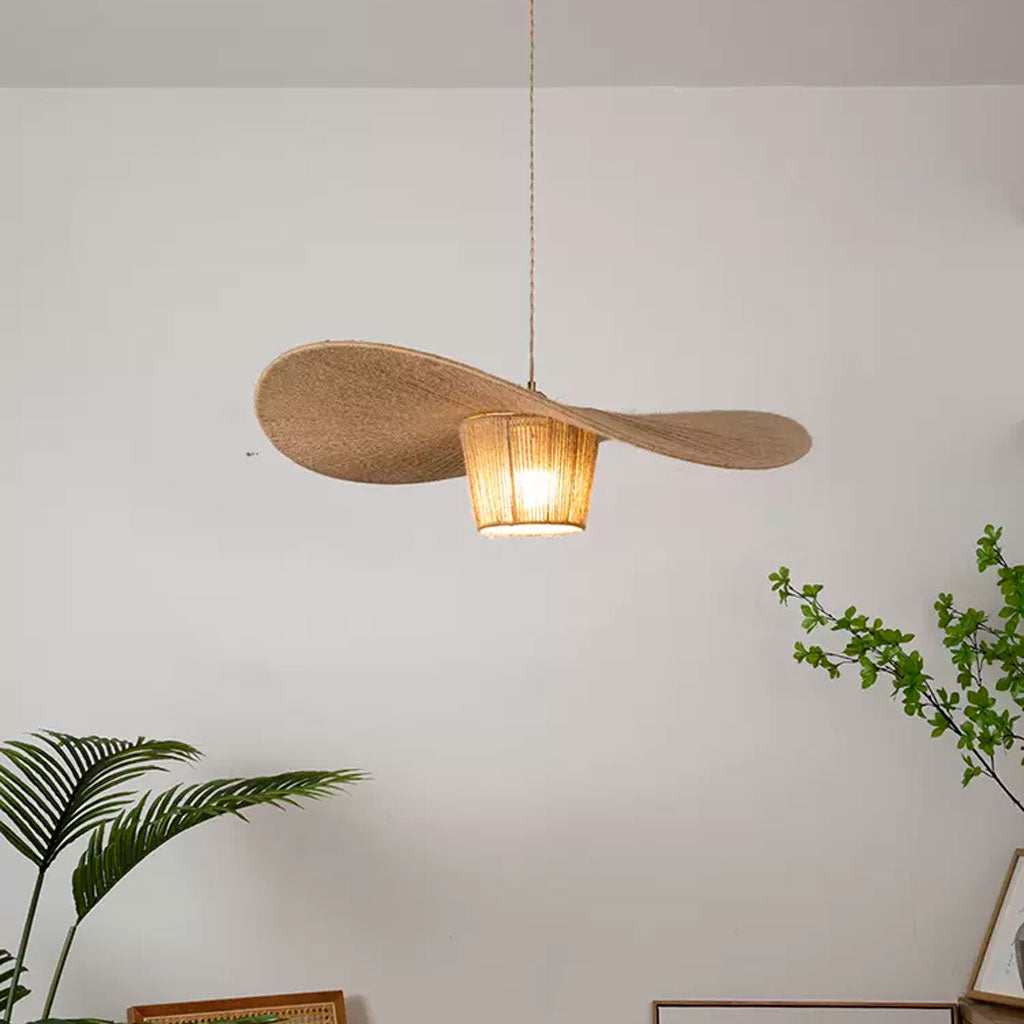 wabi sabi rattan pendant light