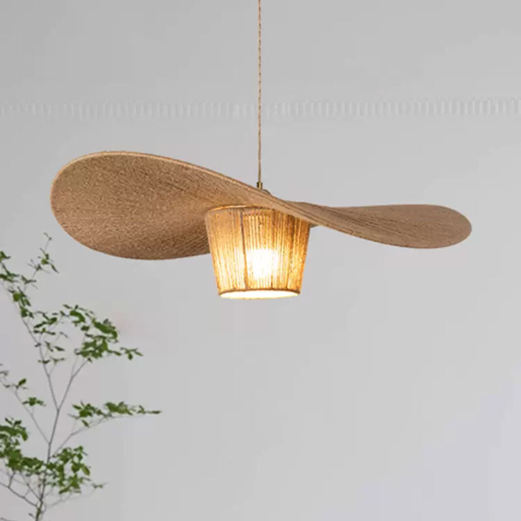 wabi sabi rattan pendant light