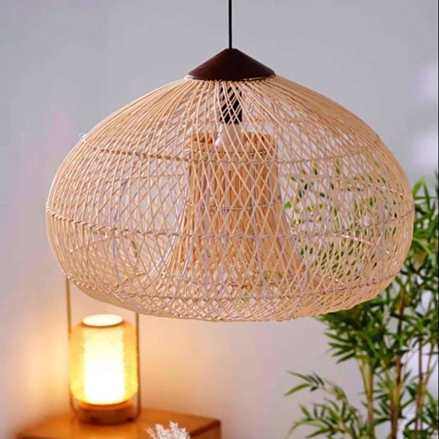 rattan bamboo pendant lights