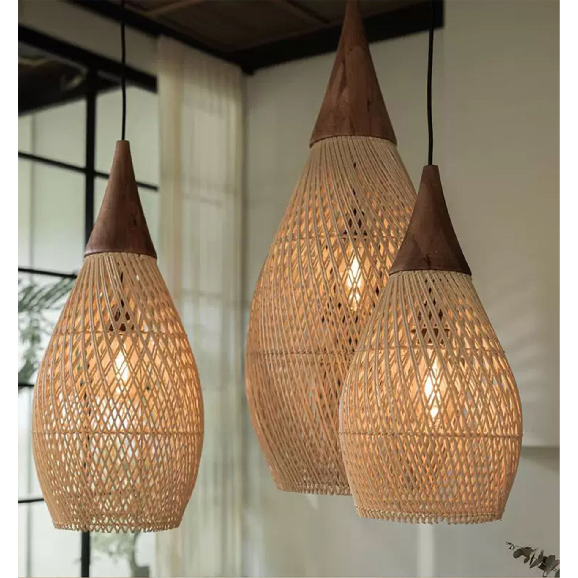 creative rattan lamp