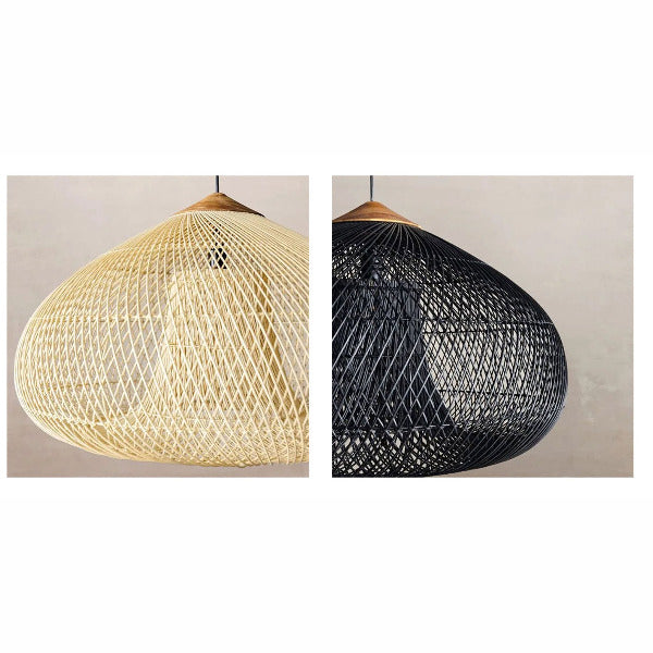 Rattan Pendant Lights, Rattan Lamshade, Vintage Style Lamp, Rattan Lig ...