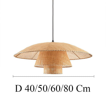 Vintage Rattan Lamp, Rattan Pendant Lights, Wicker Lampshade