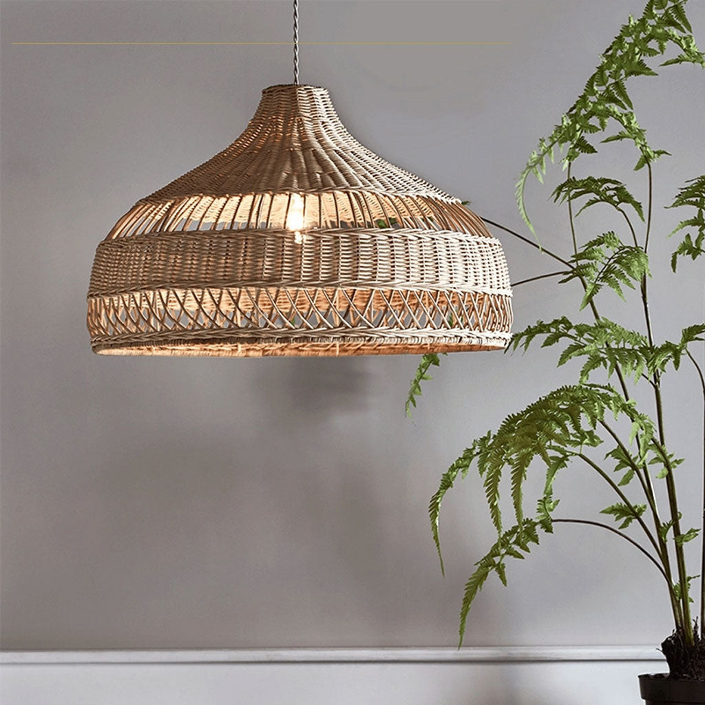 bohemian rattan pendant lights, boho lamp