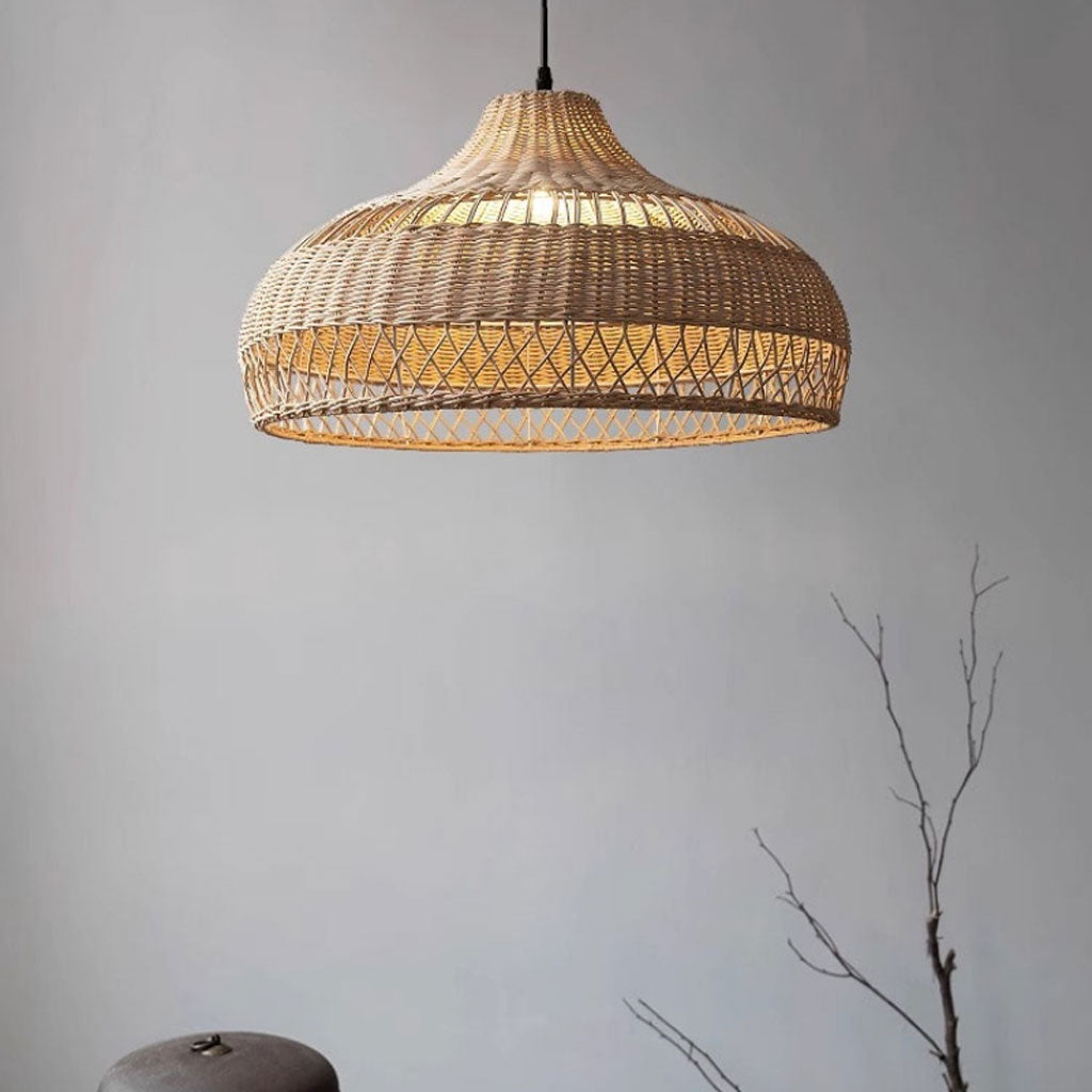 rattan pendant lights, bamboo ceiling lamp 