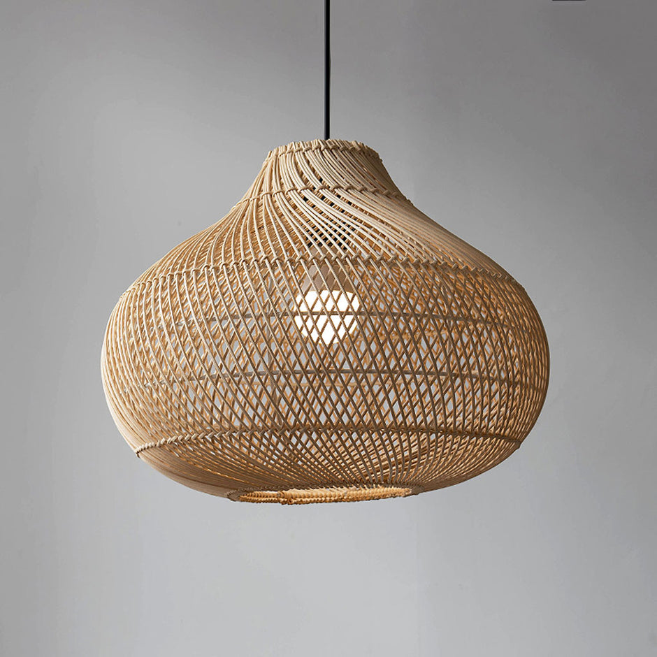 Bonatical Rattan Lighting Rattan Pendant Light – indochinadecor