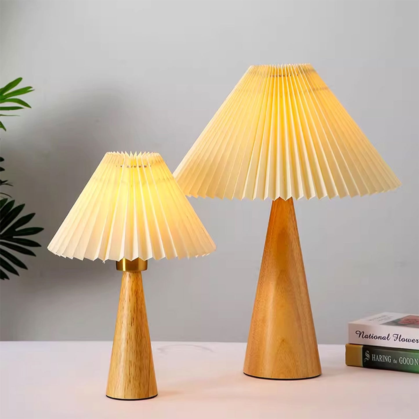 wooden table lamp