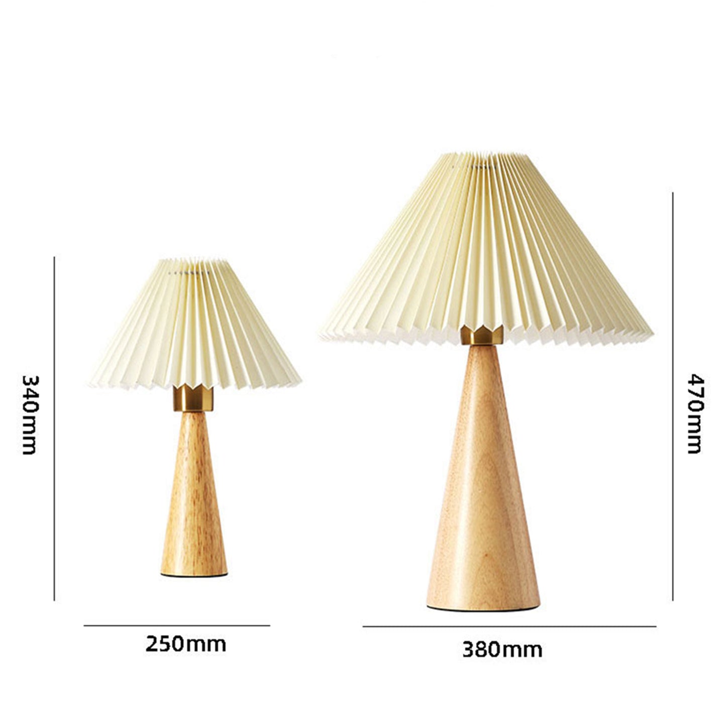 pleated table lamp