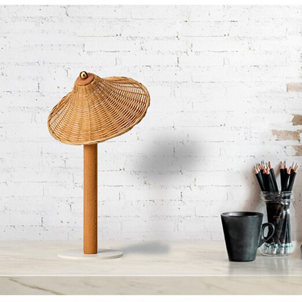 rattan table lamp