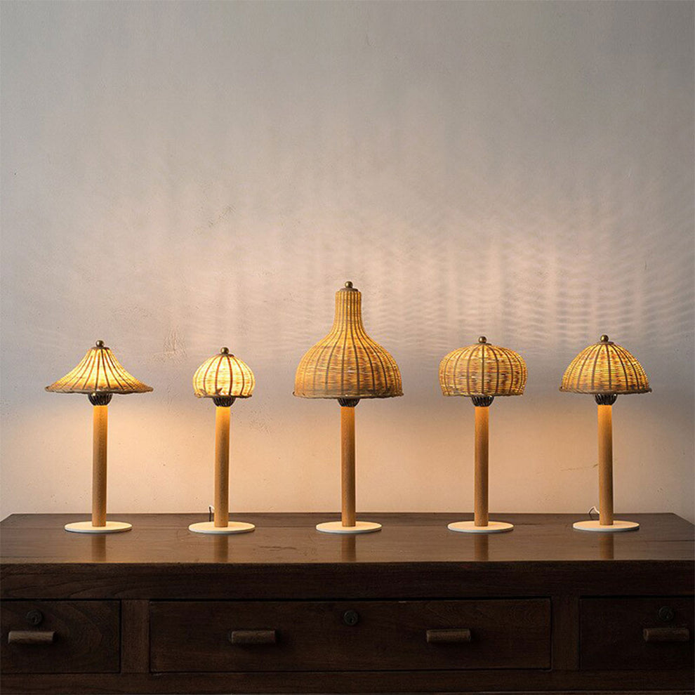 Creative Rattan Table Lamp, Unique Design Night Lights – indochinadecor