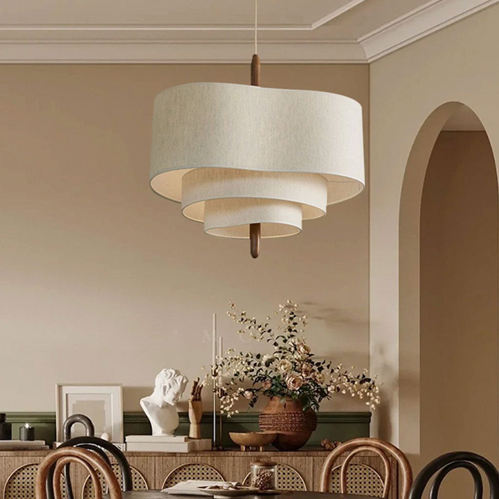 fabric nordic chandelier wabi sabi pendant light