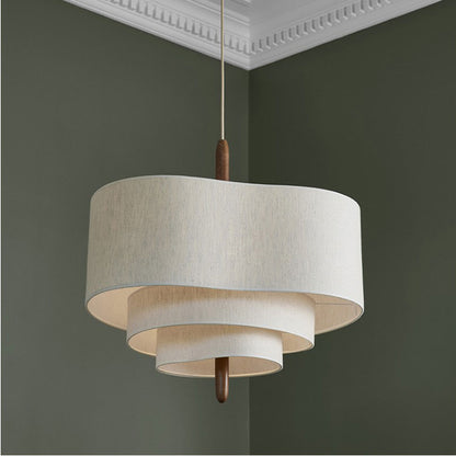 fabric nordic chandelier wabi sabi pendant light