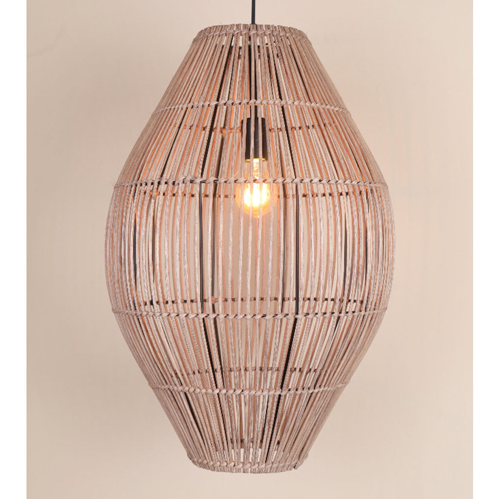 japandi bamboo lampshade